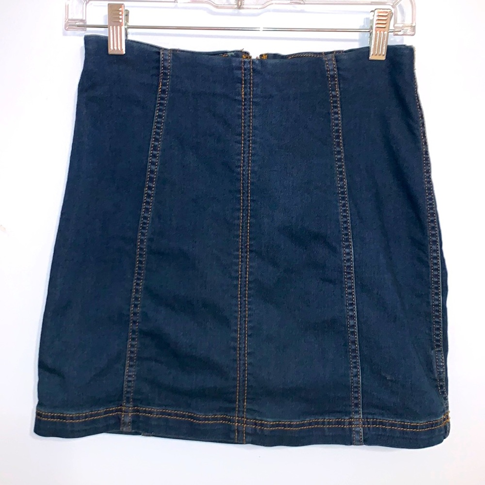 Free People Jean Skirt